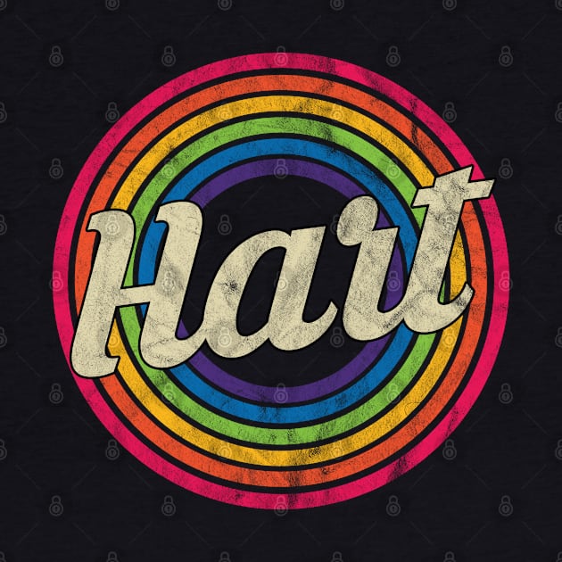 Hart - Retro Rainbow Faded-Style by MaydenArt